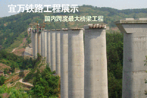 宜萬鐵路橋梁跨度工程案例